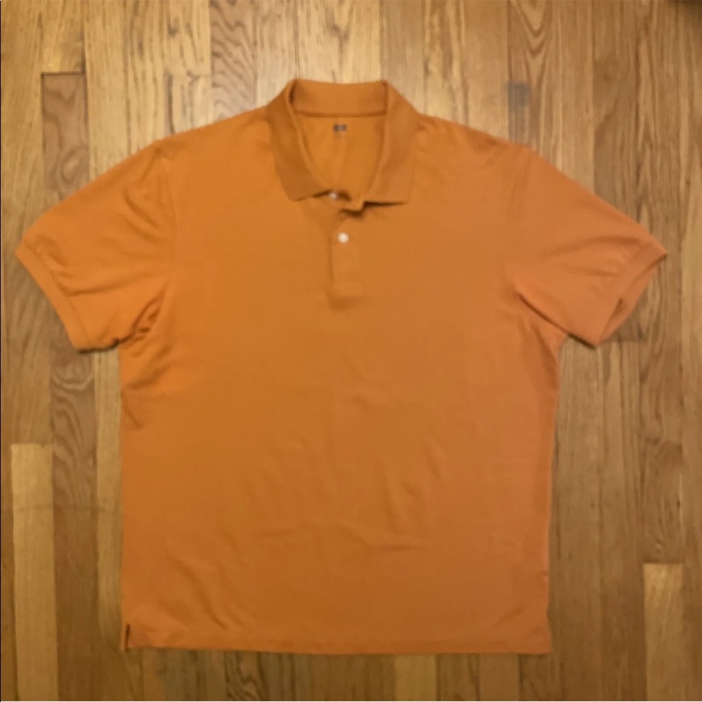 UNIQLO Pique Polo Shirt Rust Orange Men’s XL